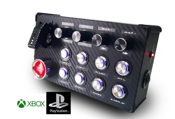 Button Box Sim Racing Pulsanti Luminosi XBOX S X Play Station PS5 Console Start Leva Luminoso Buttonbox