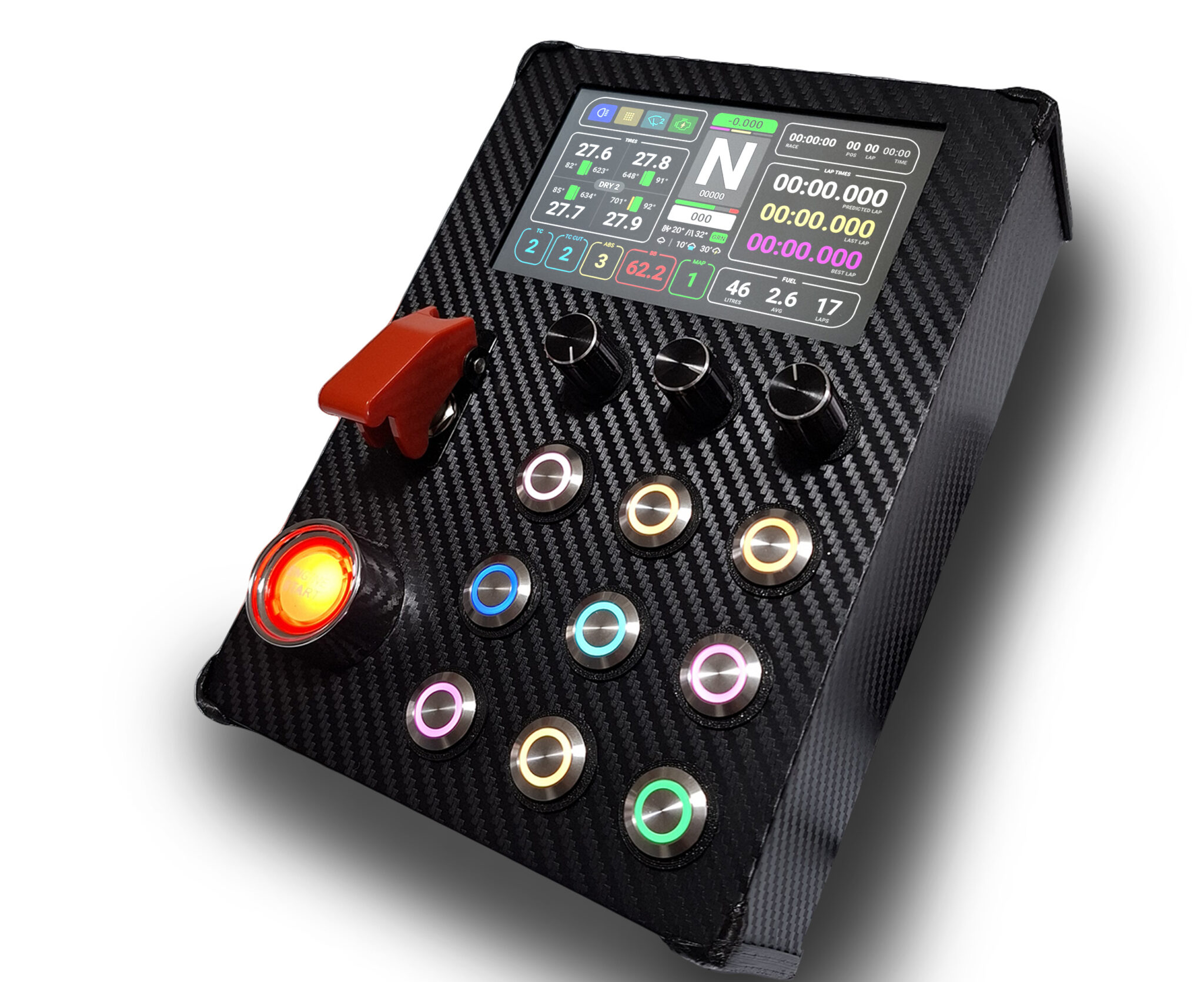 Sim Racing Button Box Display Dashboard 5