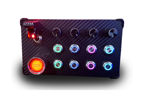Rgb Button Str Metal Push Buttons PC RGB Multicolor Button Box Sim Racing Luminous USB ...