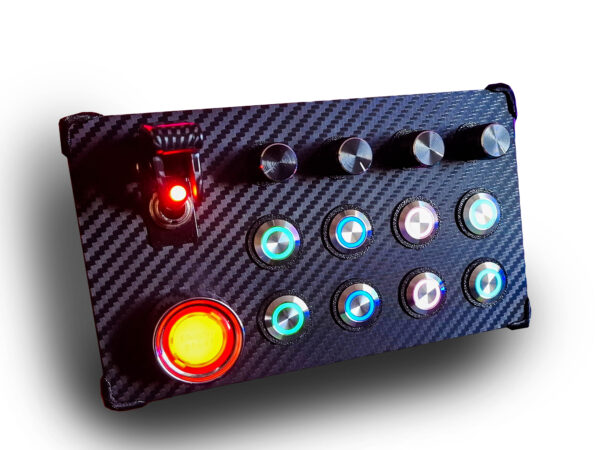 Button Box Pc Metal Push Buttons PC RGB Multicolor Button Box Sim Racing Luminous USB ...