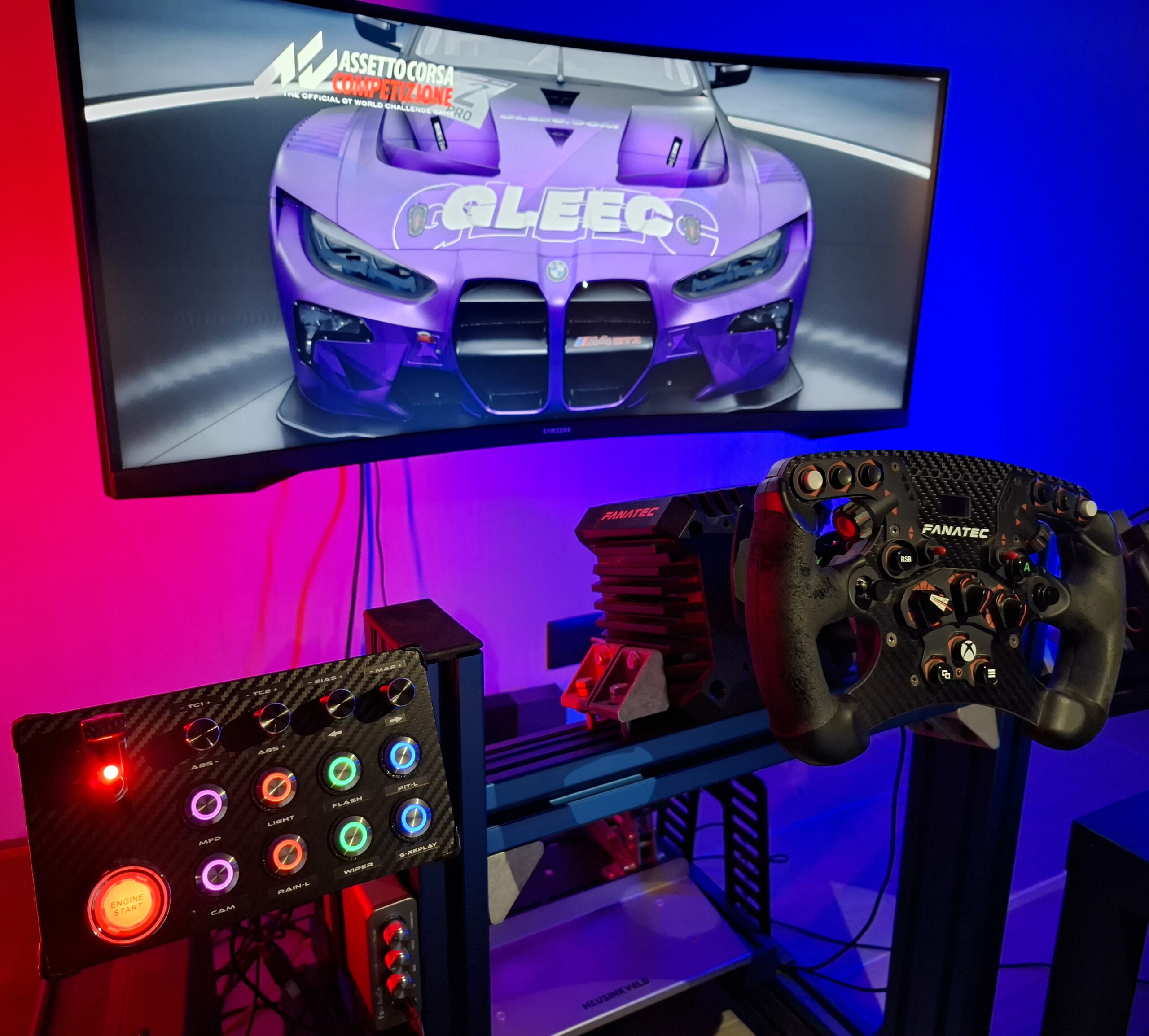 XBOX S/X Play Station PS5 Button Box Sim Racing Metal Push Buttons RGB Multicolor Button Box Luminous Console Start Lighted Toggle Switch Buttonbox - Image 5